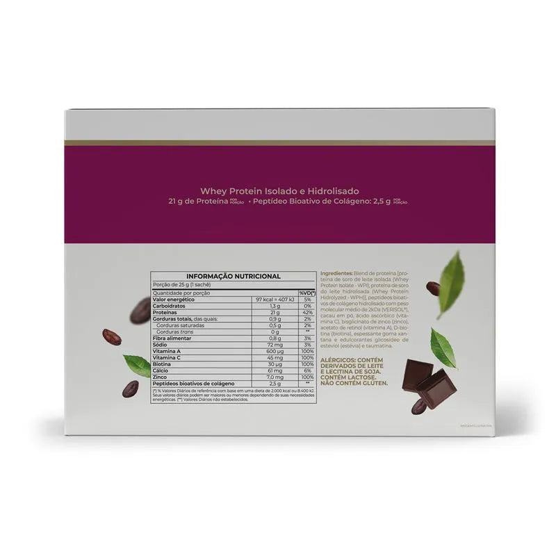 Isofort Beauty - 15 sachês 25g cacau - Vitafor